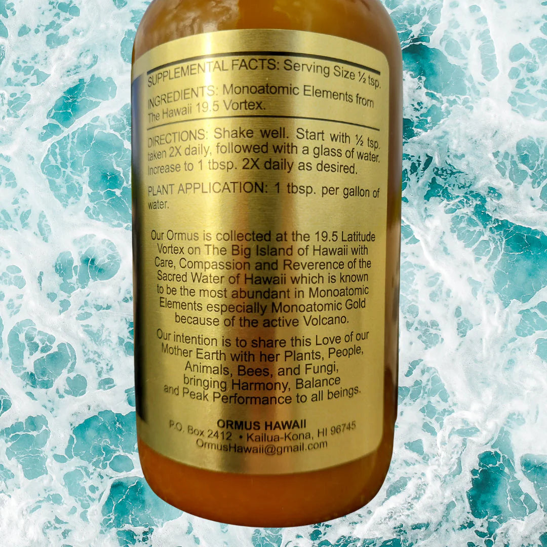 Ormus Monoatomic Gold 8oz | Ormus Platinum Formula